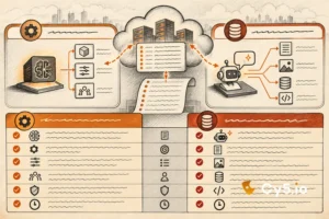 Comparison table of CloudTrail management events and data events, with Bedrock model calls as management events and agent calls as data events